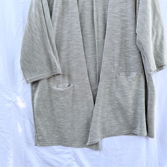 DONNI | NWT CHARM RIBBED STRIPED OPEN CARDIGAN SWEATER ONE SIZE - Picture 10 of 13